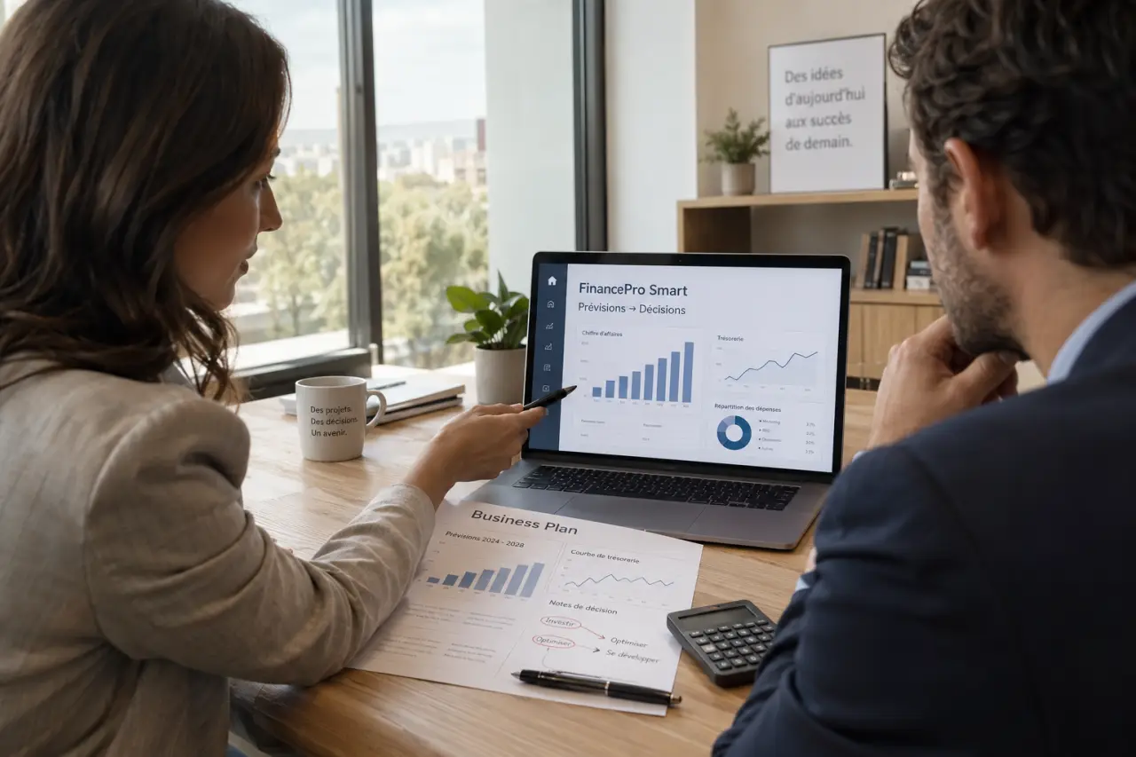 Créer un business plan avec FinancePro Smart : relier chaque prévision à une décision