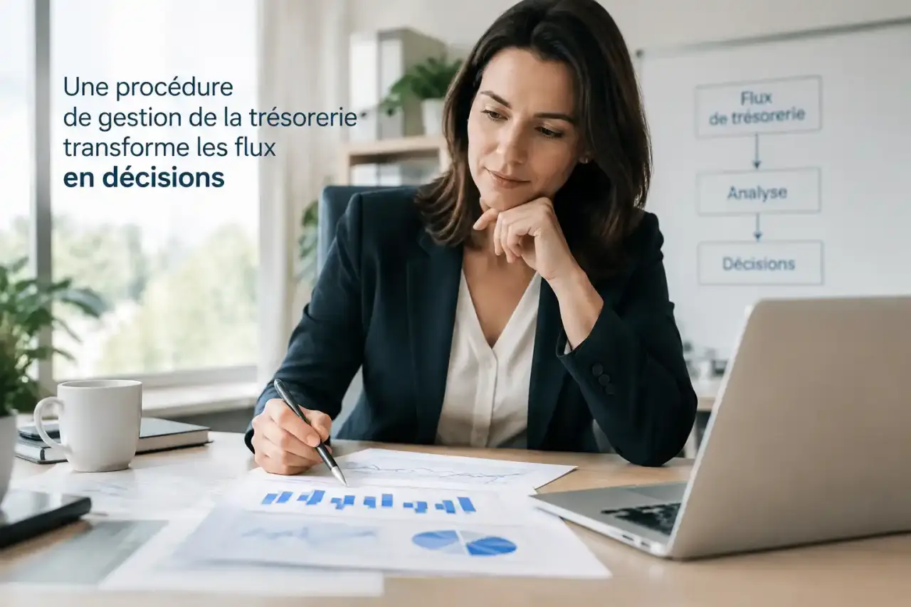 Une procédure de gestion de la trésorerie transforme les flux en décisions