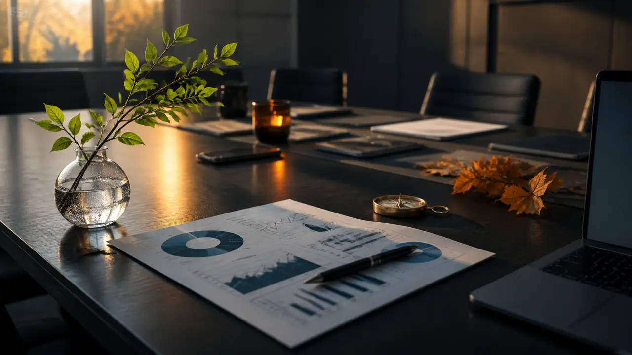 Bureau corporate moderne illustrant la réflexion stratégique sur le positionnement marché