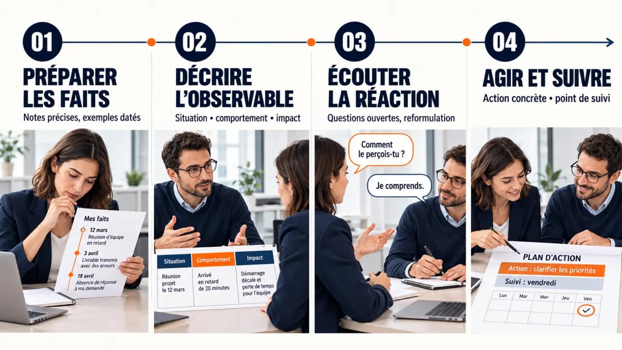 Comment inciter les collaborateurs à se donner des feedbacks constructifs en quatre étapes