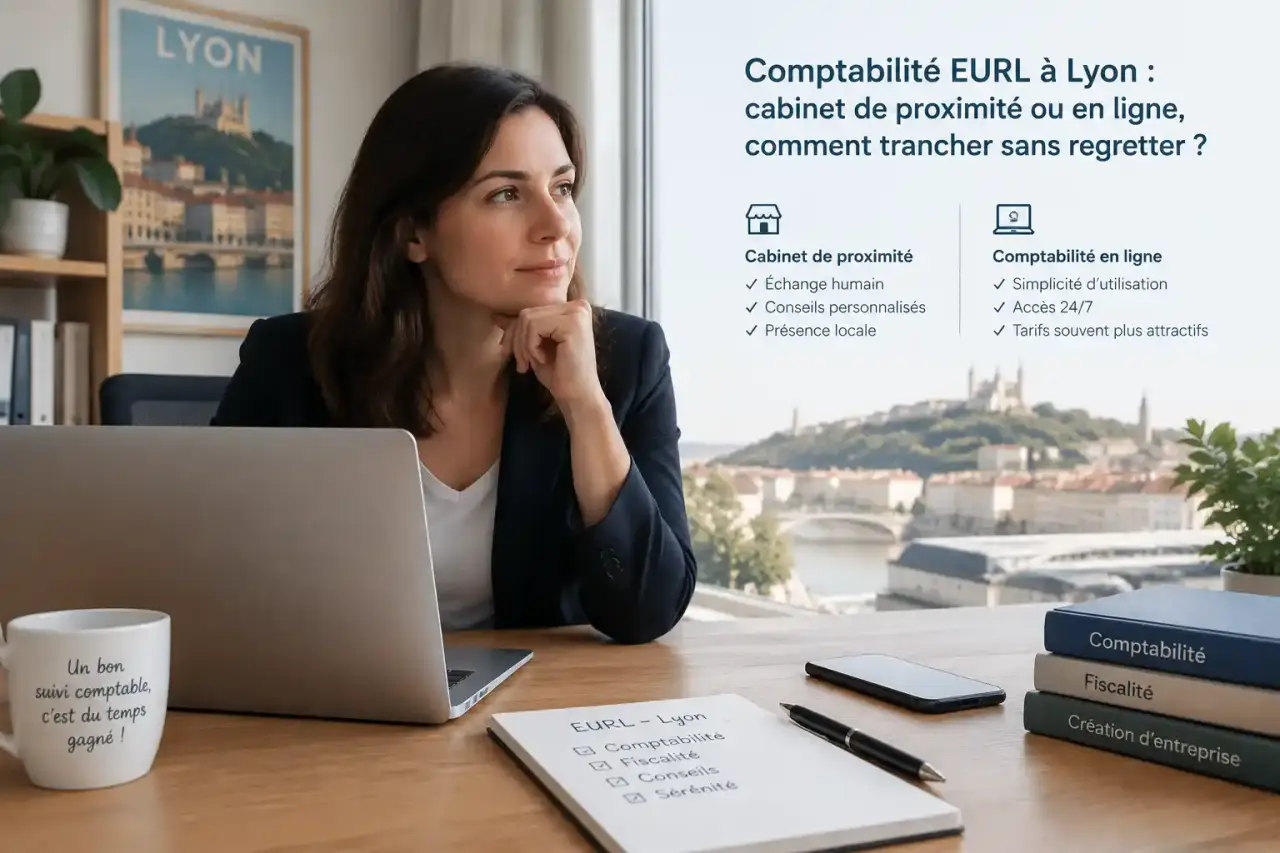 Comptabilité EURL à Lyon : cabinet de proximité ou en ligne, comment trancher sans regretter